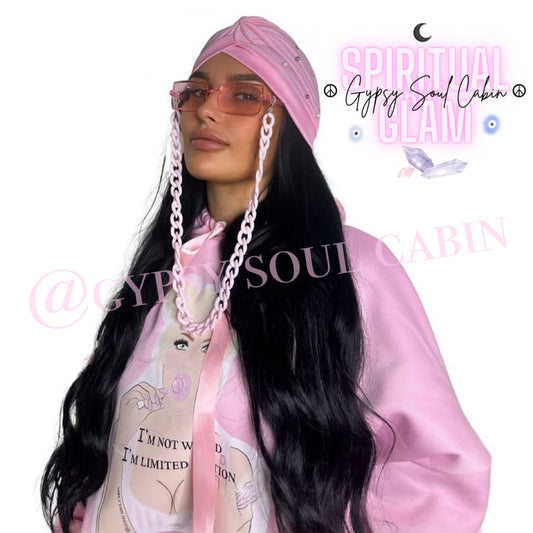 I'm Not weird, I'm Limited Edition Spiritual Lollipop Girl Art Pink Scrunched Sleeved Hoodie