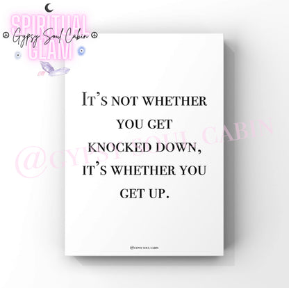 The Little Things In Life, Life Is Change Black & White Quote Prints