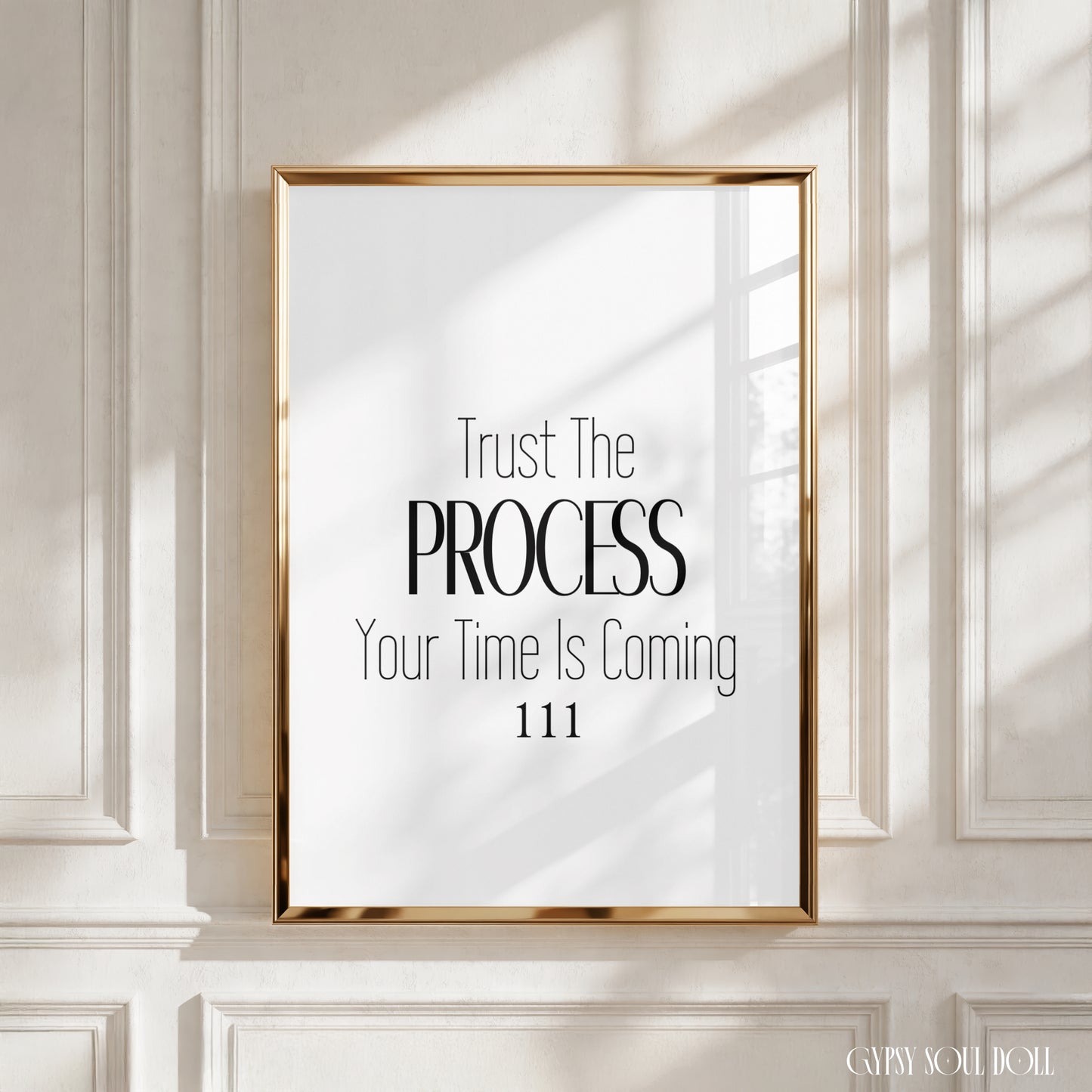 Black and White Manifestation Angel Number A4 Print Set