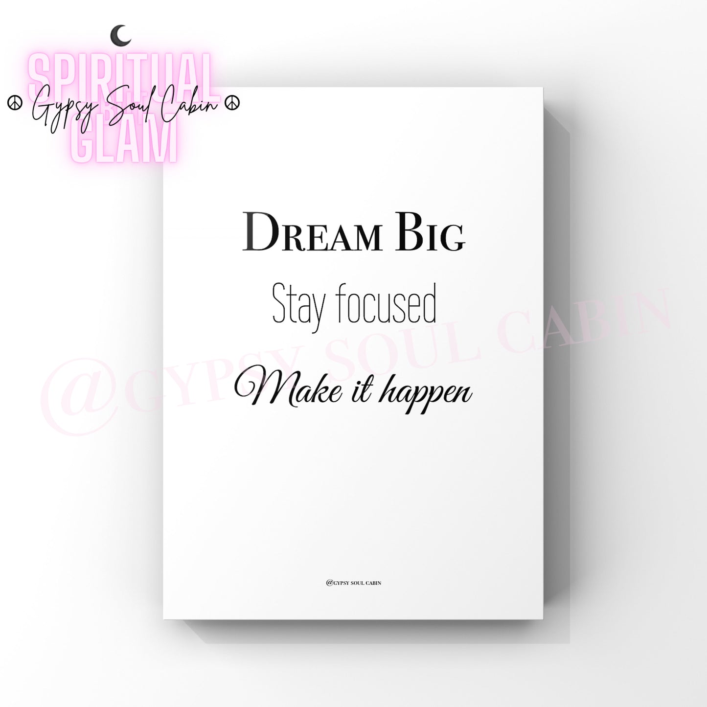 I Am Growing, I Am Vibrating High, I Am A4 Black & White Quote Prints