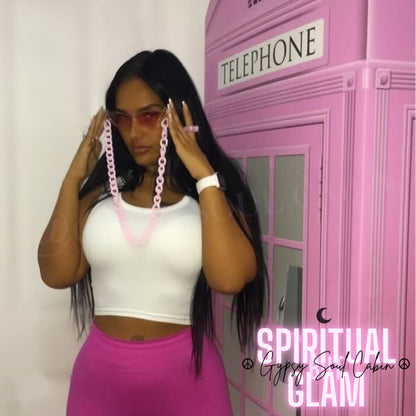 Pink Retro Fashion Glasses
