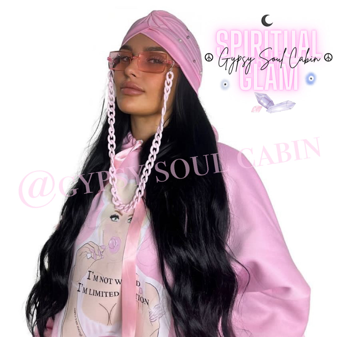 I'm Not weird, I'm Limited Edition Spiritual Lollipop Girl Art Pink Scrunched Sleeved Hoodie