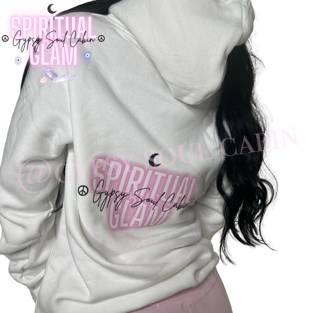 Be A Witch In A World Full Of Princesses Front Pocket White Oversized Pullover Hoodie