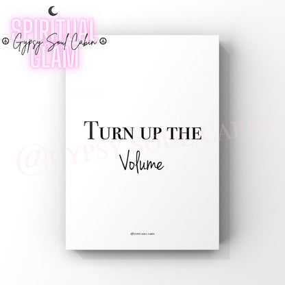 Music Is My Escape, Turn Up The Volume Quote Prints