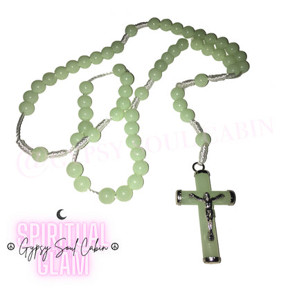 Limited Edition Quisha Green Rosary Beads