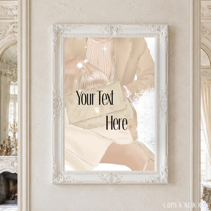 Custom CEO Art A4 Luxury Poster Print | Lady Boss Decor