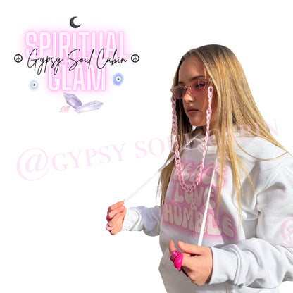 Peace Love & Humble Front Pocket Oversized Girls ’ Women’s Hoodie