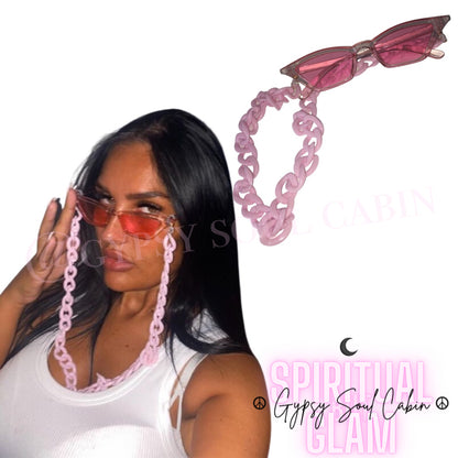 Pink Retro Fashion Glasses