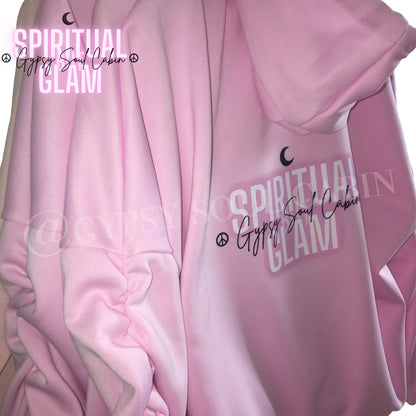 Pink Girl Protect Your Energy Scrunched Sleeve Hoodie