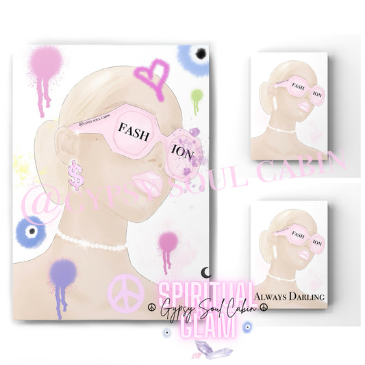 Fashion Always Darling, Girl Art Graffiti Prints