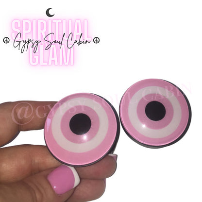 Pink Evil Eye Phone Grip Pop-Socket