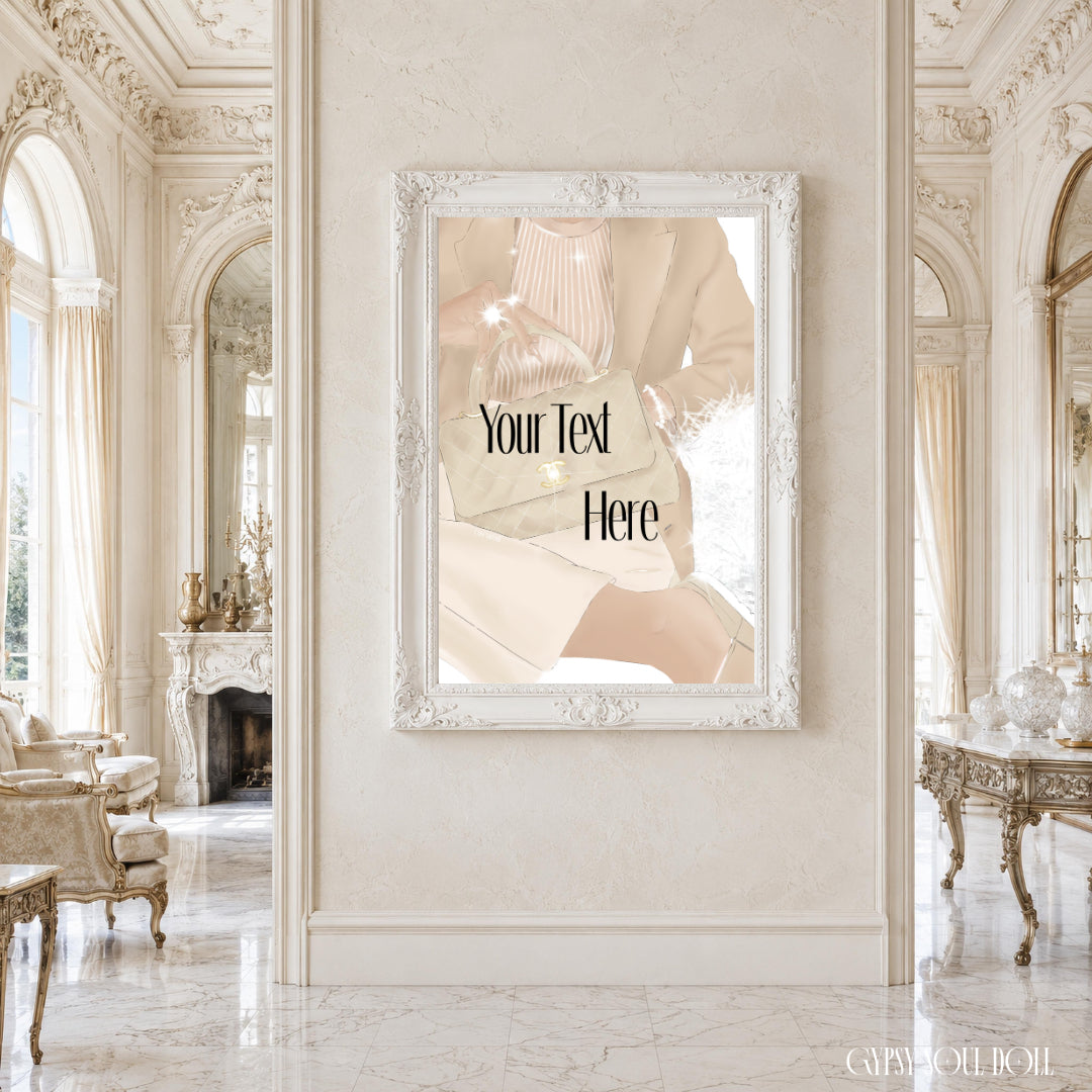 Custom CEO Art A4 Luxury Poster Print | Lady Boss Decor
